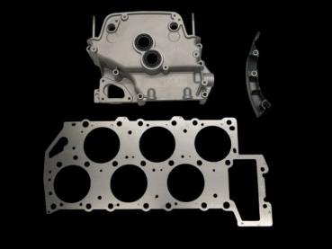 Verdichtungsreduzierung + Gleitschiene für Steuerkette + CNC bearbeitung Kettendeckel